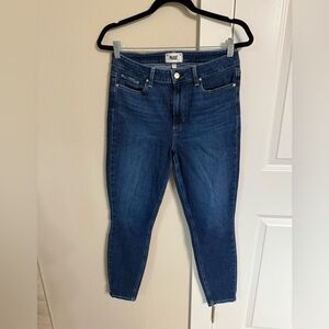 PAIGE Women's Ankle Cropped Jeans - Blue